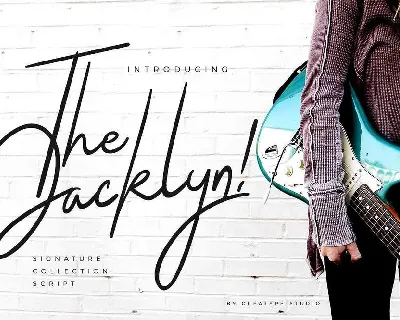 The Jacklyn Signature font