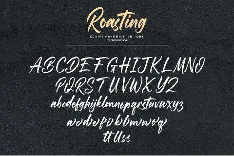 Roasting font