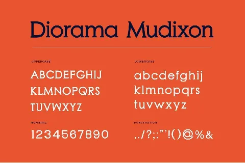 Diorama Mudixon font