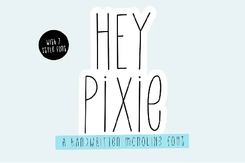 HeyPixie font