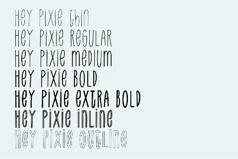 HeyPixie font