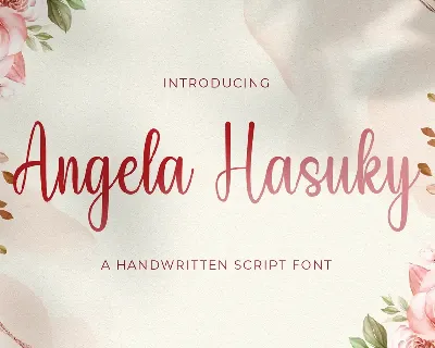 Angela Hasuky font