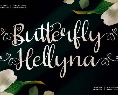 Butterfly Hellyna font