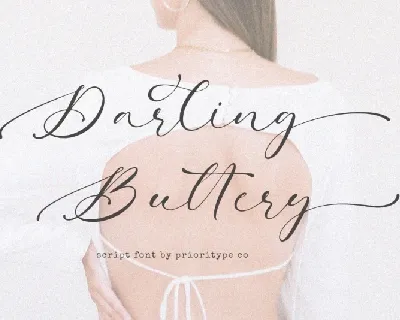 Darling Buttery font