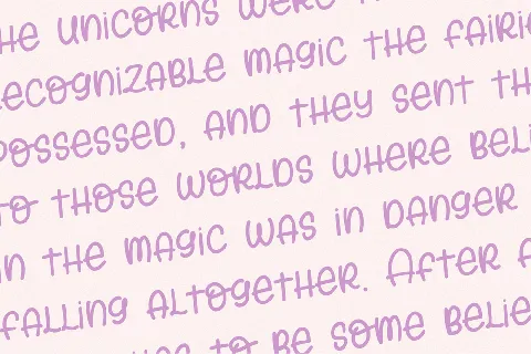 Sunday Unicorn font