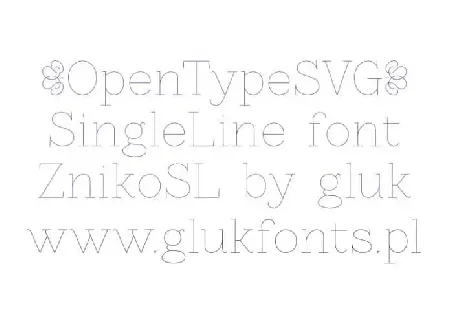 ZnikoSL Serif font