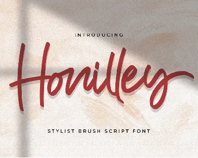 Honilley font