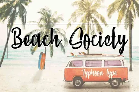 Beach Society Brush Free Download font