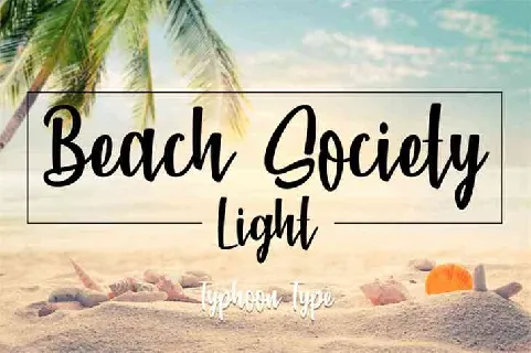 Beach Society Brush Free Download font