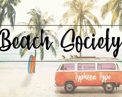 Beach Society Brush Free Download font