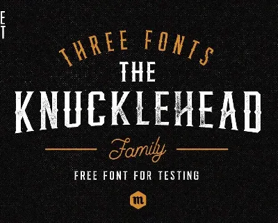 Knucklehead Typeface Free font