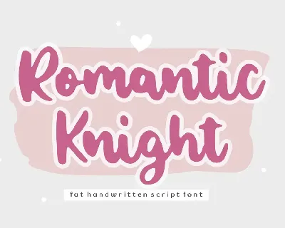 Romantic Knight font