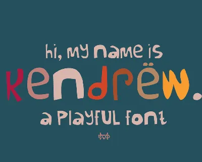 Kendrew Demo font