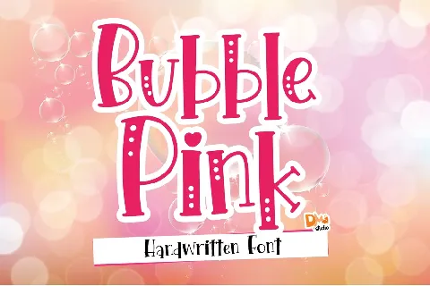 Bubble Pink font