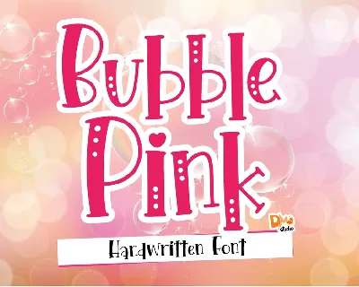 Bubble Pink font