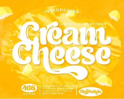 Cream Cheese font