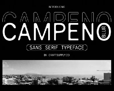 Campeno Blur font