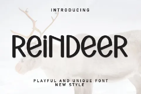 Reindeer Display font