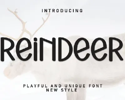 Reindeer Display font