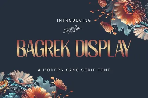 BAGREK DISPLAY font