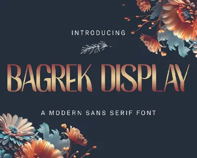 BAGREK DISPLAY font