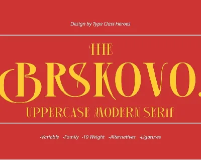 Brskovo font