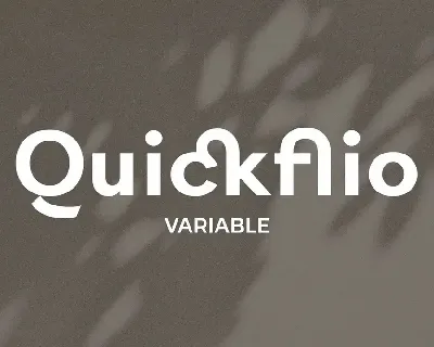 Quickflio Family font