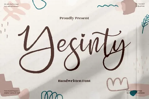 Yesinty font