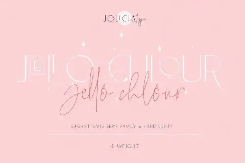 Jello Chlour Sans Serif font