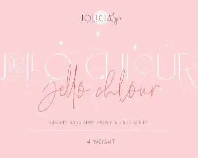 Jello Chlour Sans Serif font