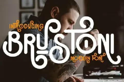 Brustoni Display font