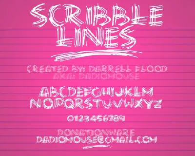 Scribble Lines font