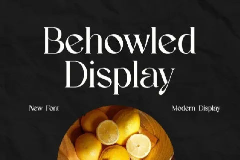 Behowled font