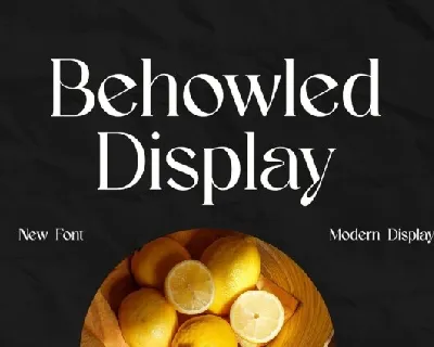 Behowled font