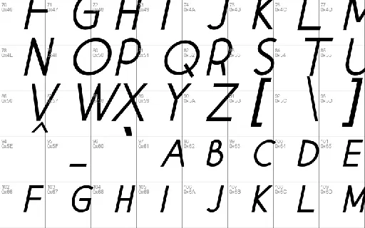 WICKY JAVICK font