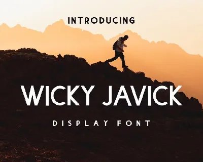 WICKY JAVICK font