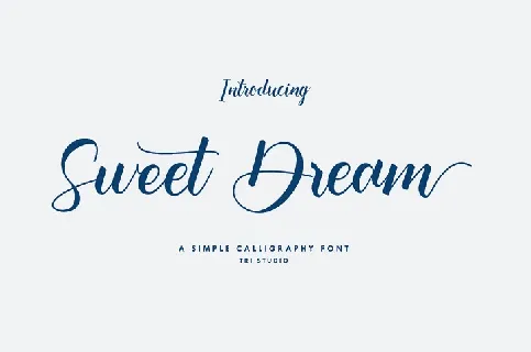 Sweet Dream Calligraphy font