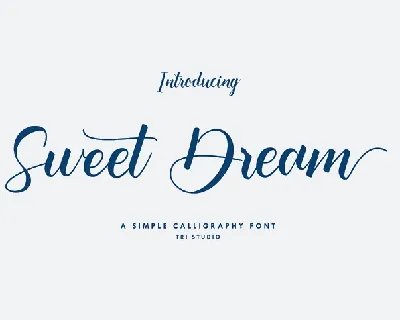 Sweet Dream Calligraphy font