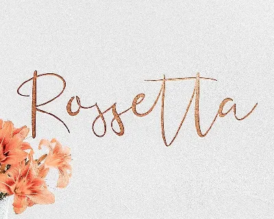 Rossetta Script Free font