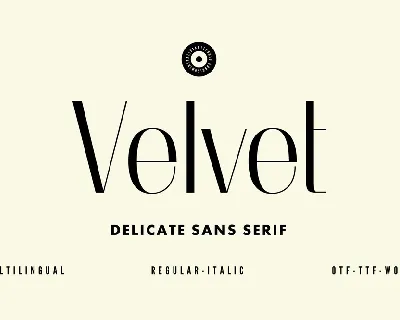 Velvet font