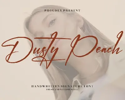 Dusty Peach font