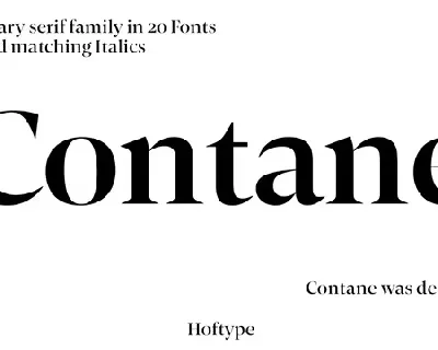 Contane Family font