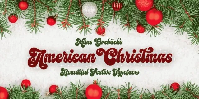 American Christmas font