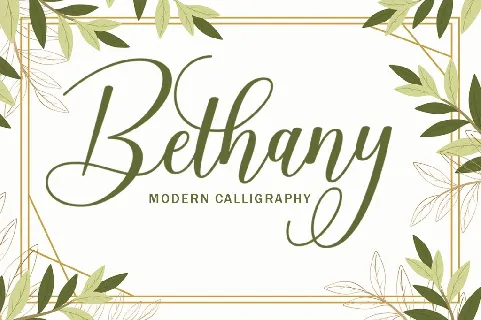 Bethany Script font