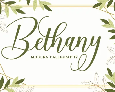 Bethany Script font