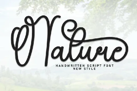 Nature Script font