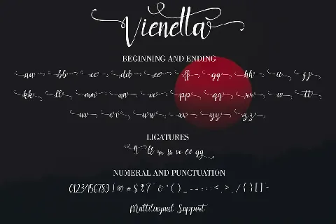 Vienetta font