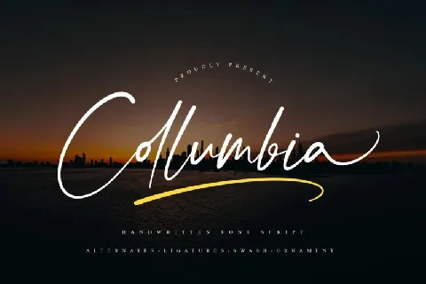 Collumbia font