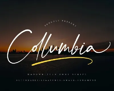 Collumbia font