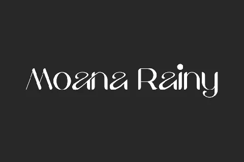 Moana Rainy font